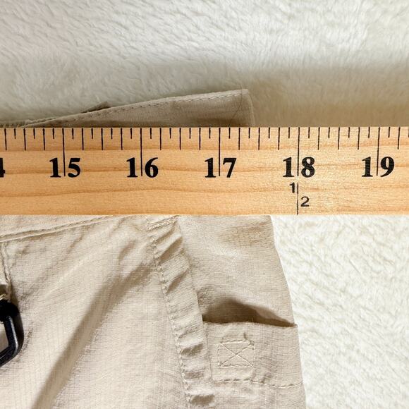 Columbia PFG Pants Mens L 34 Biege Hiking Nylon Convertible Zip Off Gorpcore - Picture 7 of 11